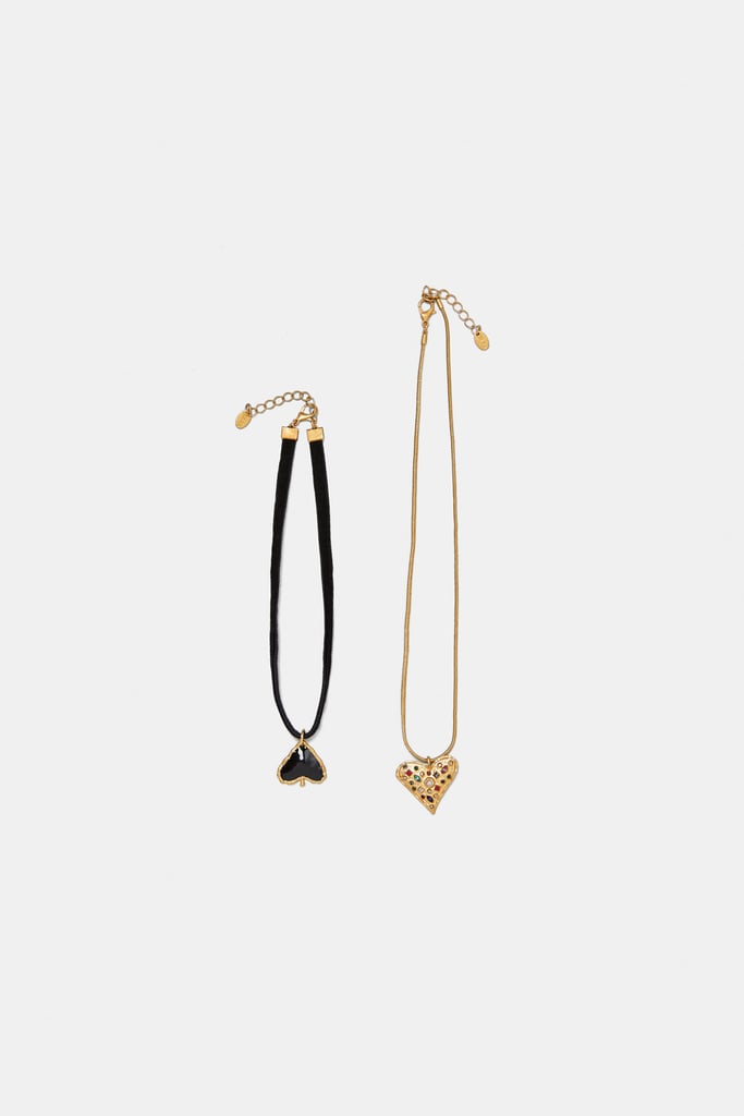 Zara Two-Pack of Heart Necklaces