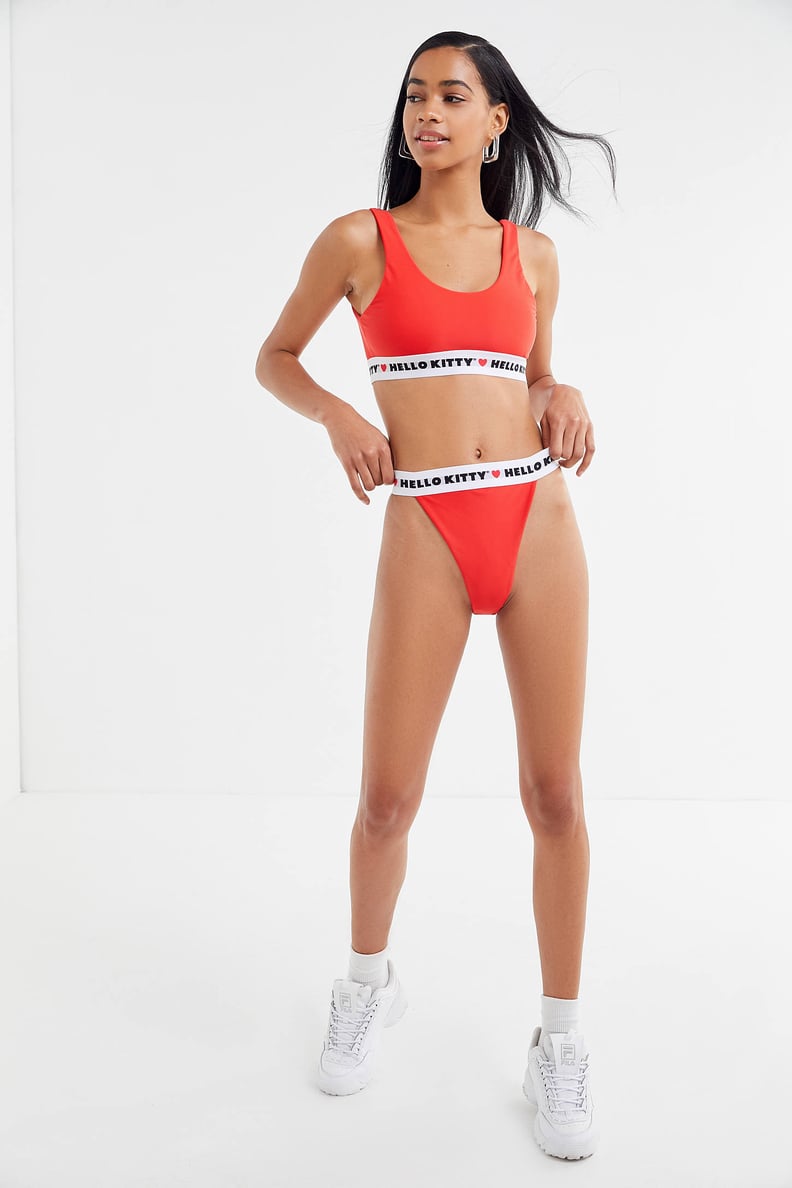 Lolli X Hello Kitty UO Exclusive Cherry Bomb High-Waisted Bikini Bottom