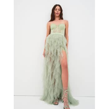 For Love & Lemons X Revolve Bustier Gown In Sage in White