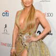 Jennifer Lopez's Sexy Dress Dips So Low and Cuts So High, We Don't Know Where to Look First