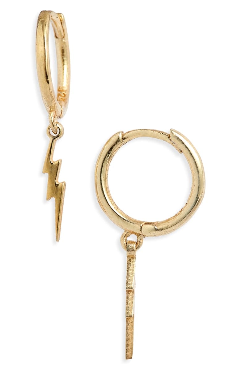 Adina’s Jewels Lightning Bolt Huggie Earrings