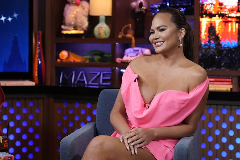 WATCH WHAT HAPPENS LIVE WITH ANDY COHEN -- Episode 20092 -- Pictured: Chrissy Teigen -- (Photo by: Charles Sykes/Bravo via Getty Images)