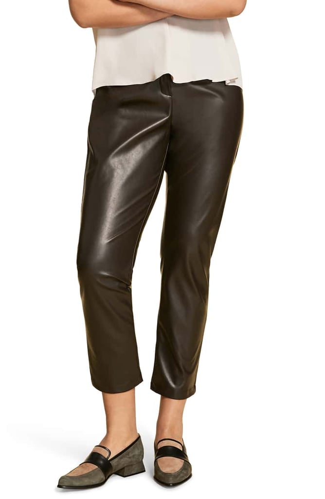 Marina Rinaldi Faux Stretch Leather Pants (Plus Size)
