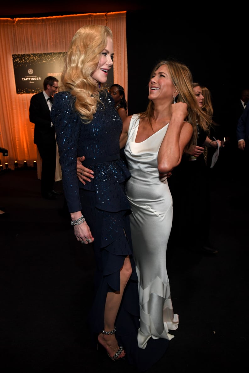 Nicole Kidman and Jennifer Aniston at the 2020 SAG Awards