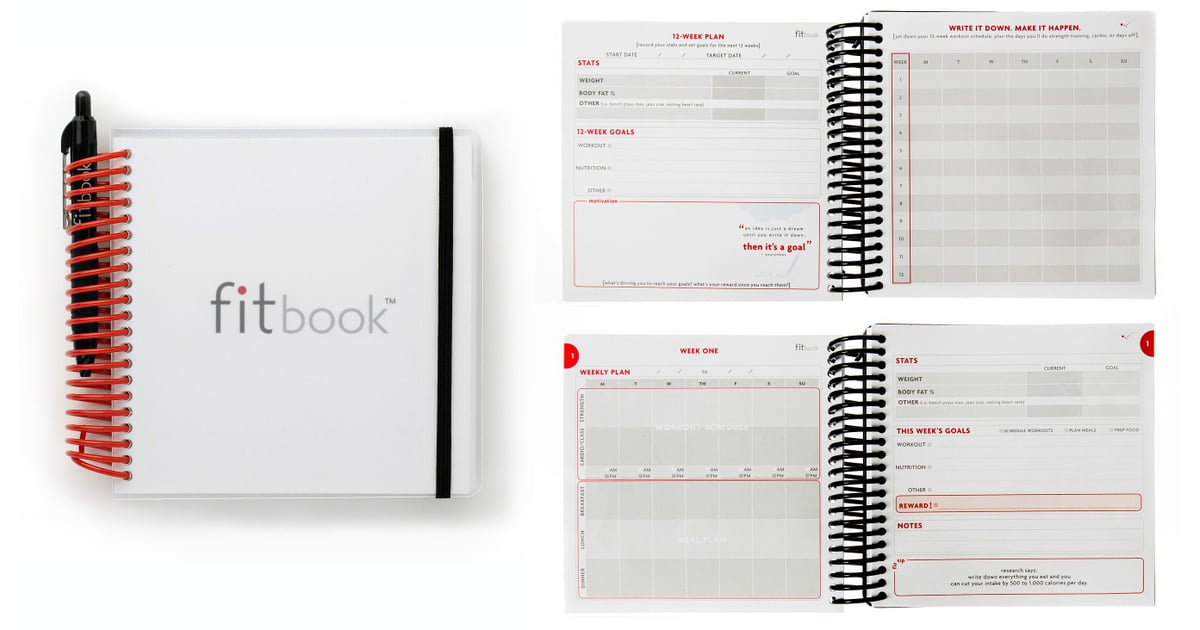 Fitbook WHITE - Diario Di Fitness E Nutrizione Per Pianificare Allenamenti, Pasti E Obiettivi