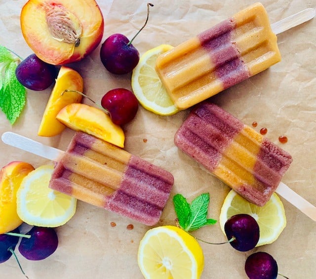 Summer Stone Fruit Pops