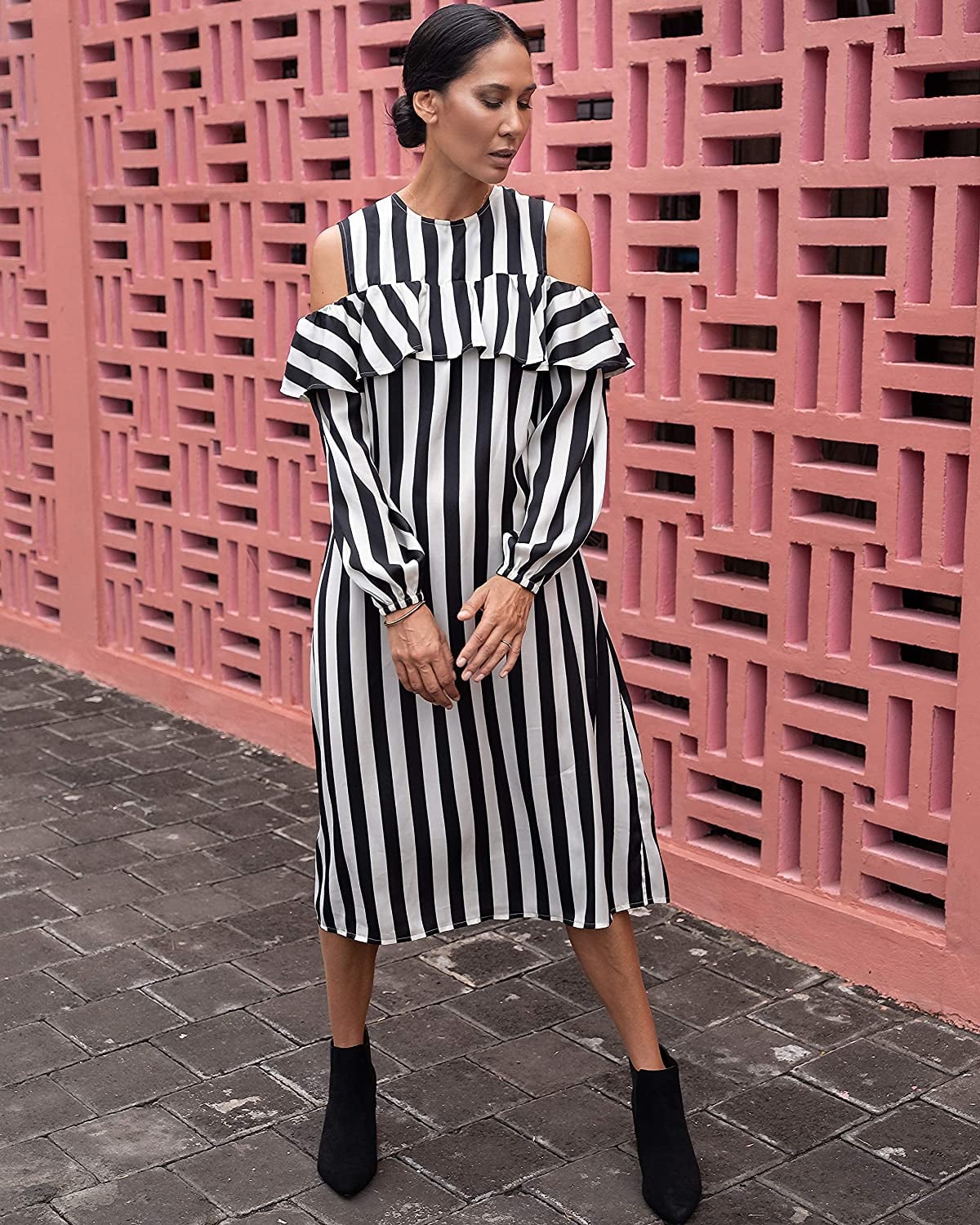 By johnny outlet stripe dress