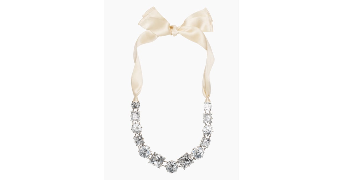 Kate Spade New York Crystal Kaleidoscope Necklace With Ribbon Tie