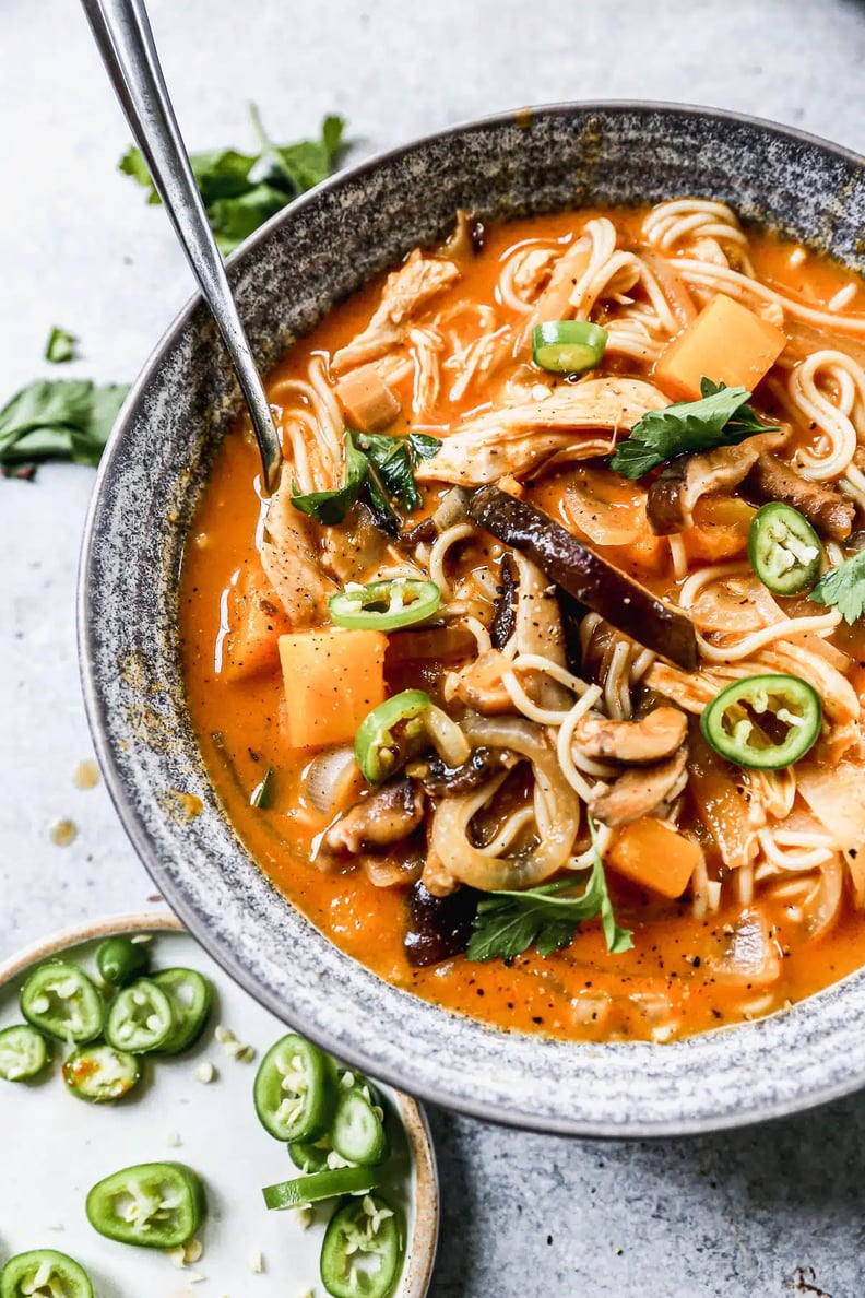 Spicy Thai-Style Butternut Squash and Pumpkin Ramen