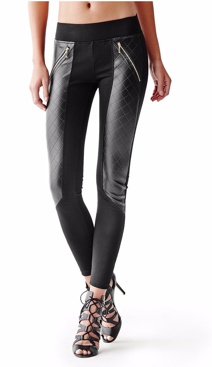Guess Quilted Zip Leggings (89) Gigi Hadid Wearing Leggings