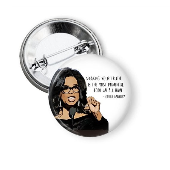 Oprah Winfrey Quote Button