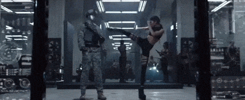 When Zendaya Chops Off a Dummy's Head . . . With Her Foot