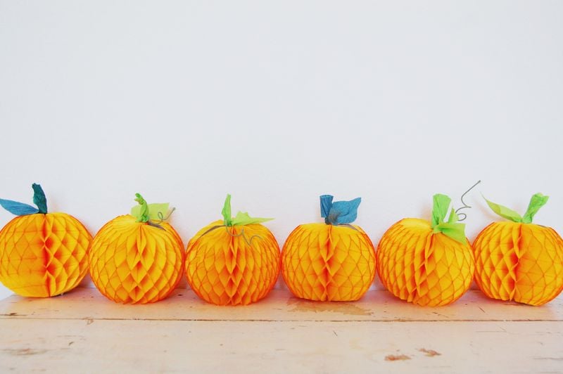 Tissue Paper Pumpkins