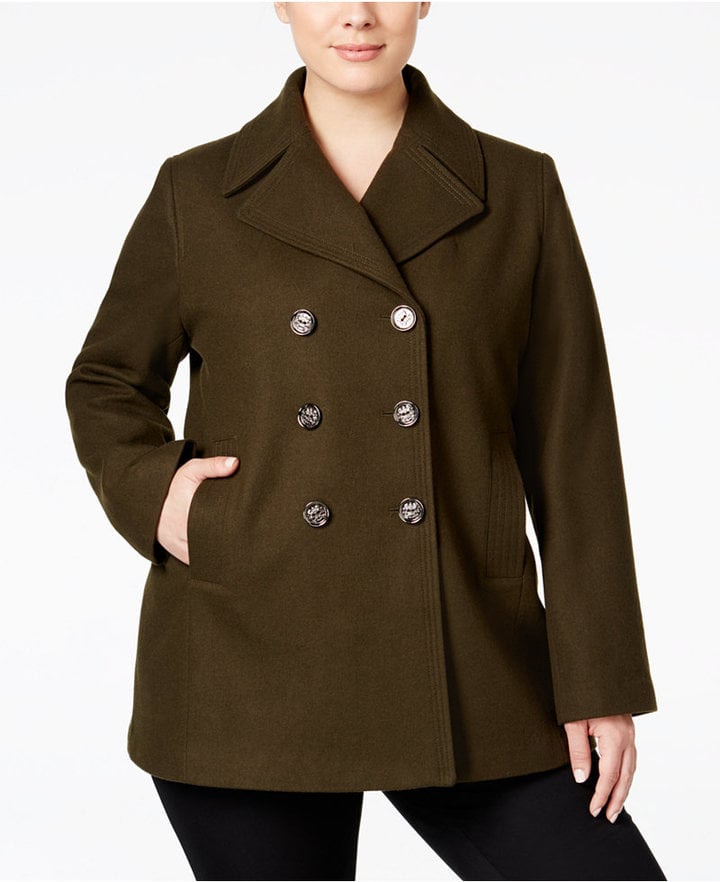 Kenneth Cole Double-Breasted Peacoat