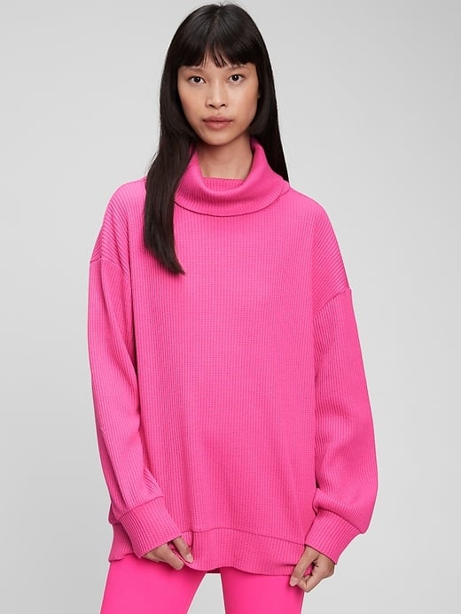 Gap Waffle-Knit Turtleneck T-Shirt