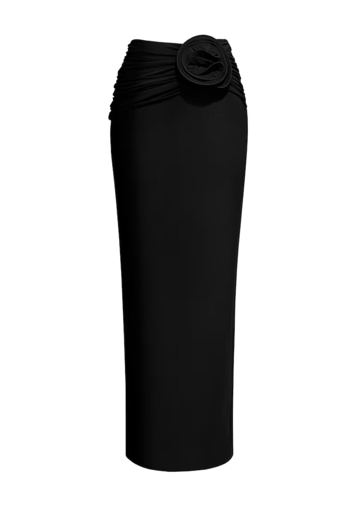 Magda Butrym X H&M Maxi Skirt with Rose Appliqué