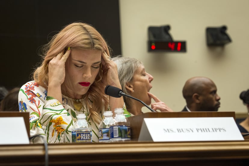 UNITED STATES - JUNE 4: Actress Busy Philipps prepares to testify at the House Judiciary Subcommittee on Constitution, Civil Rights and Civil Liberties hearing titled 