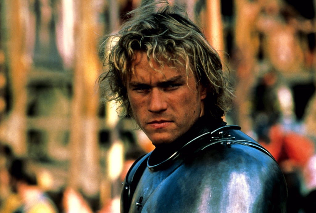 Suited up as William Thatcher in A Knight's Tale.