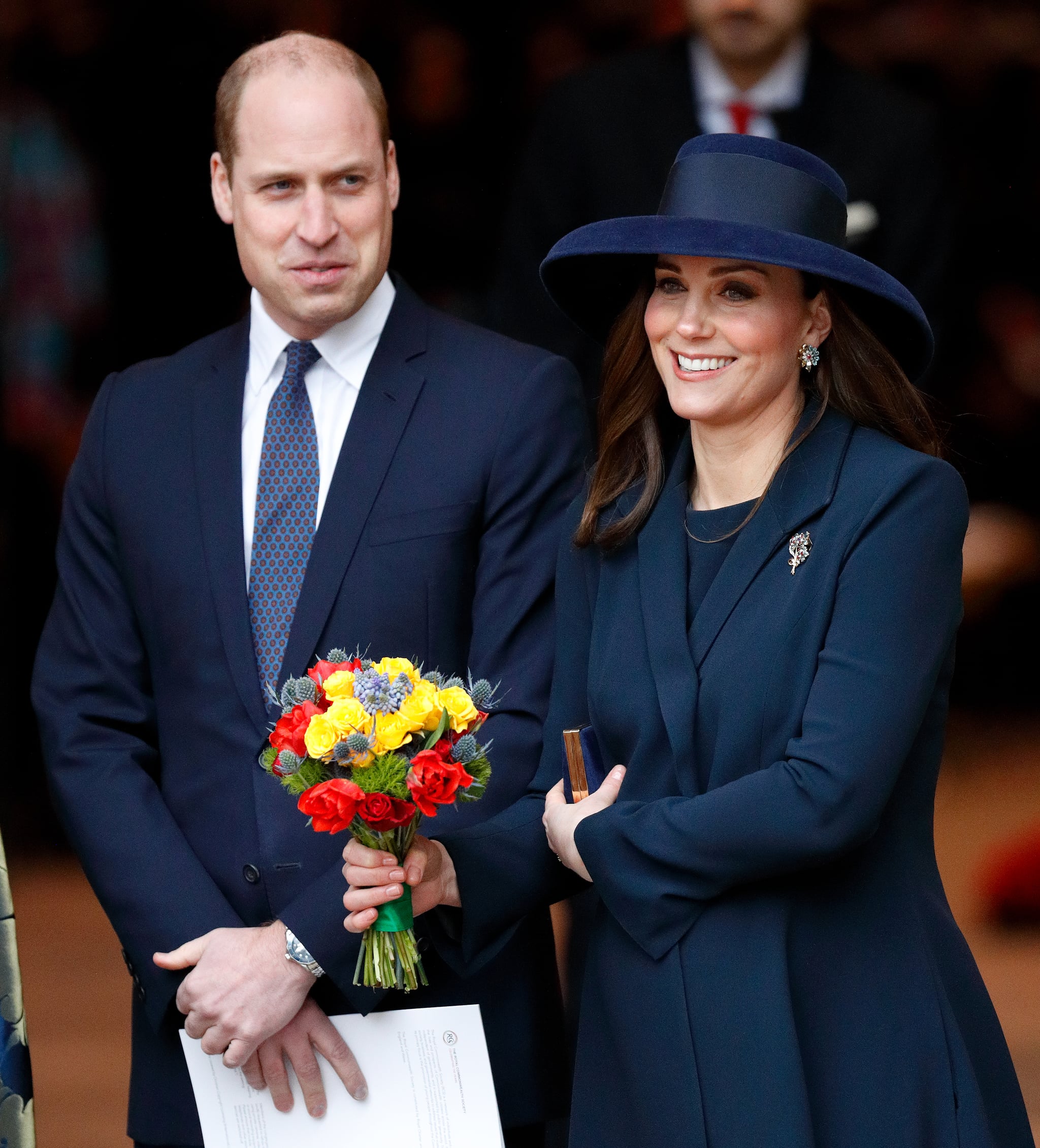 LONDON, UNITED KINGDOM - MARCH 12: (EMBARGOED FOR PUBLICATION IN UK NEWSPAPERS UNTIL 24 HOURS AFTER CREATE DATE AND TIME) Prince William, Duke of Cambridge and Catherine, Duchess of Cambridge attend the 2018 Commonwealth Day service at Westminster Abbey on March 12, 2018 in London, England. (Photo by Max Mumby/Indigo/Getty Images)