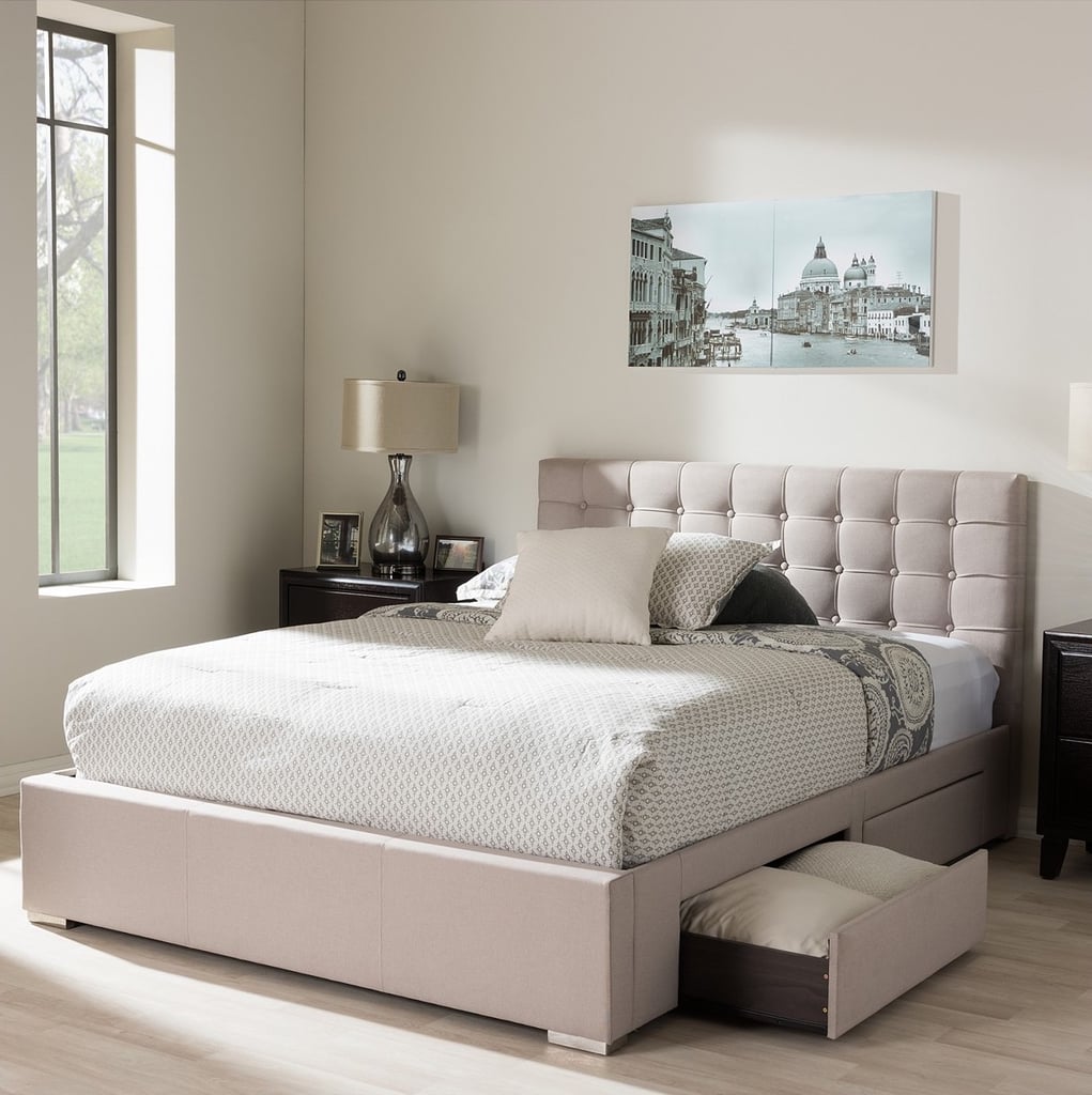 Furniture Rene 4-Drawer Queen Storage Platform Bed