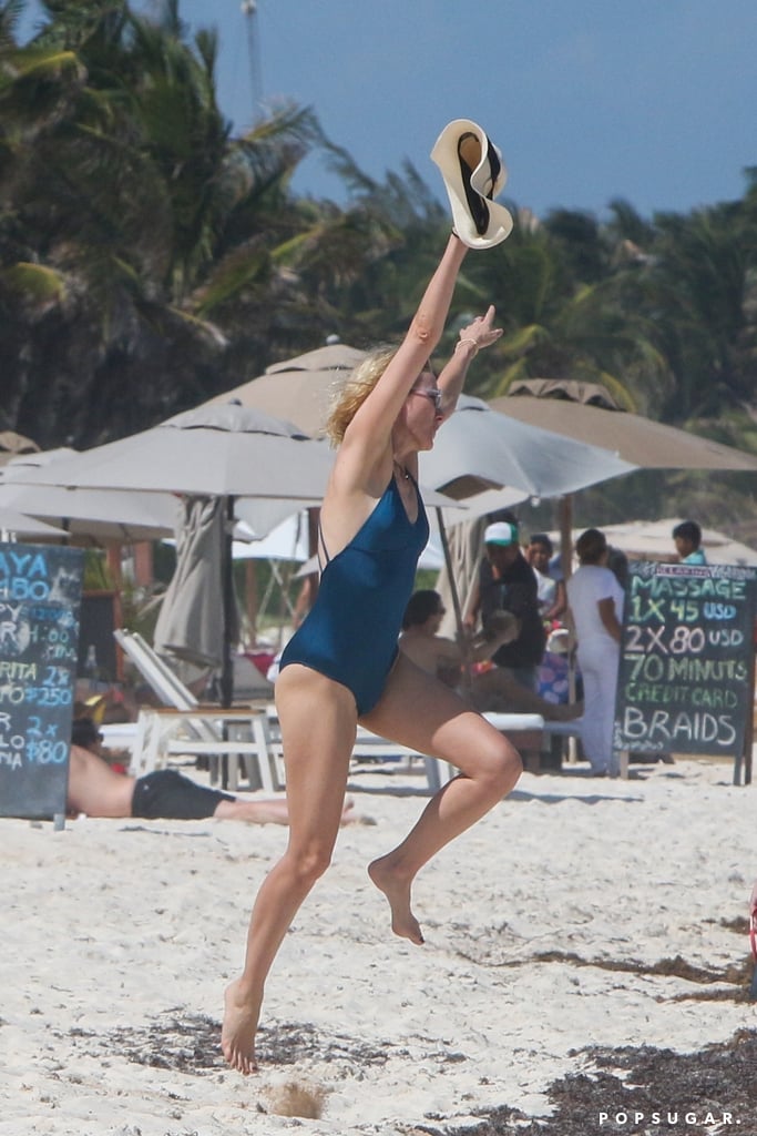 Naomi Watts on the Beach in Mexico Pictures April 2018