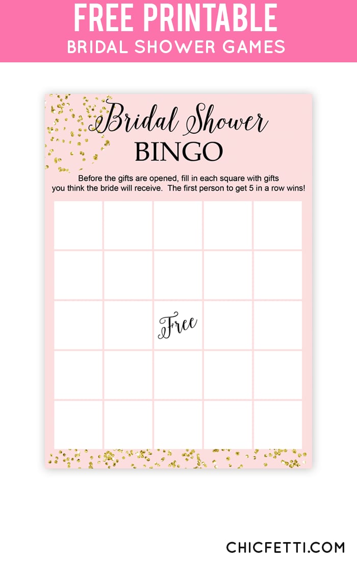 Free Bridal Shower Printables | POPSUGAR Smart Living