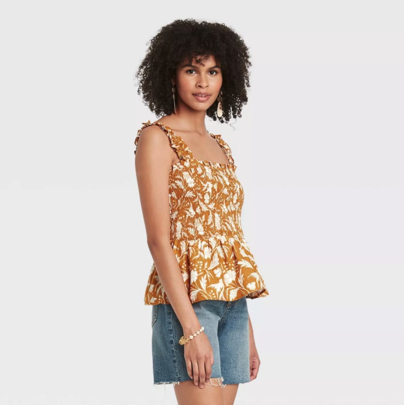 Easy Breezy: Universal Thread Floral Print Smocked Tank Top