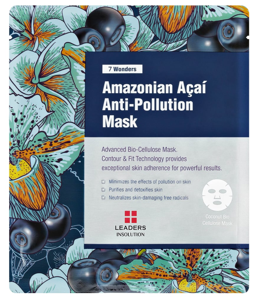 Best for: someone who wants to detox but hates juice cleanses.
 If you're not willing to sacrifice bread, cheese, and wine in the name of clearer skin, try Leaders 7 Wonders Amazonian Açaí Anti-Pollution Mask ($6) purifies a congested complexion with superfoods açaí and coconut, leaving you glowing and refreshed.