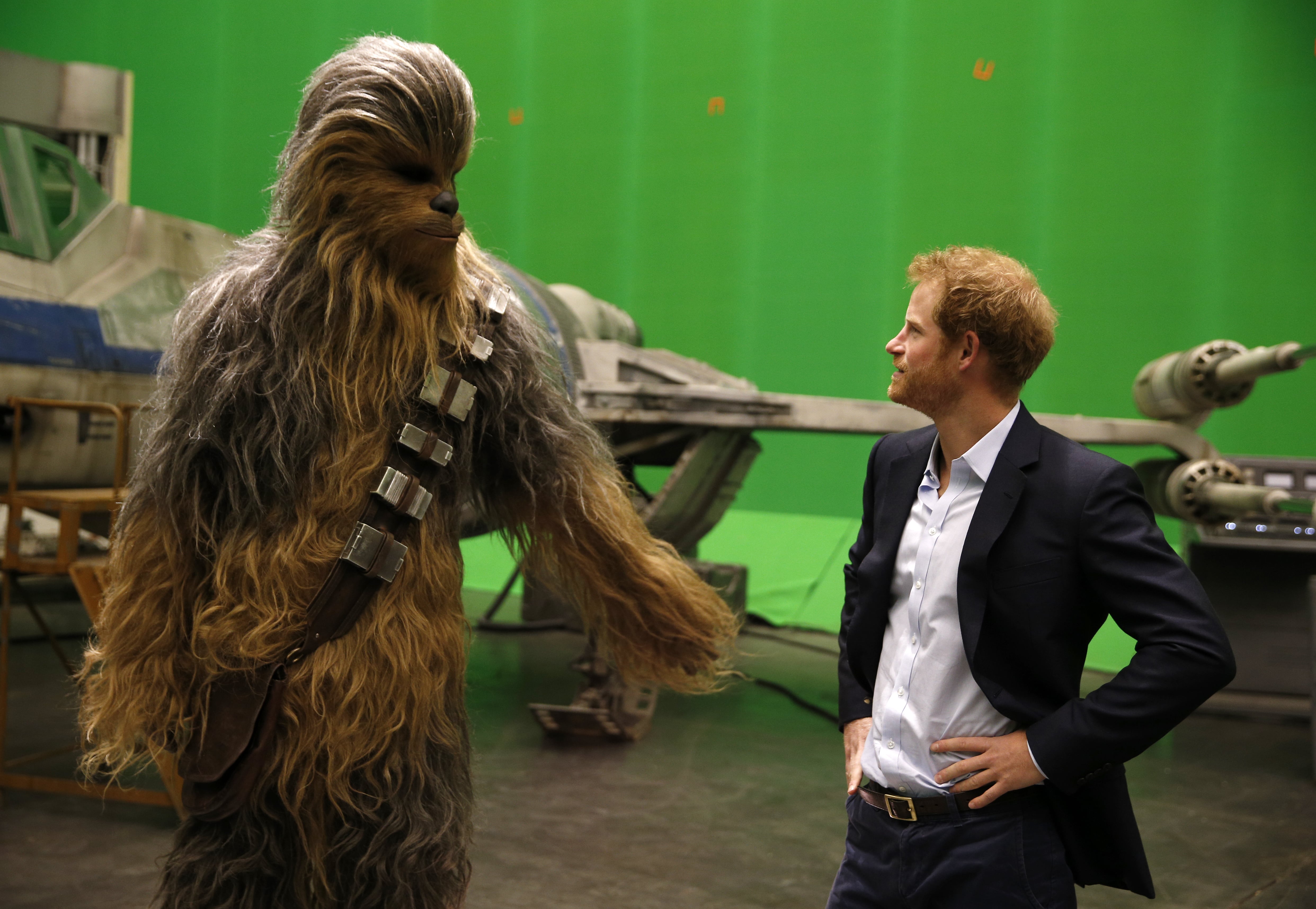 Prince Harry and Prince William Visit Star Wars Set Photos PS Celebrity