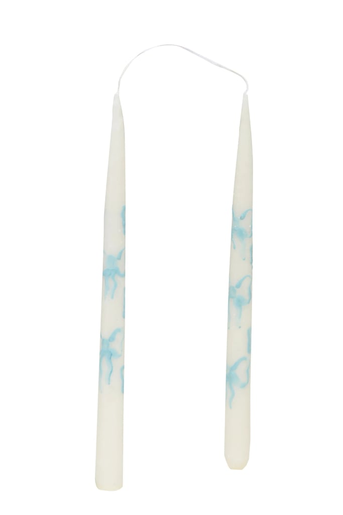 Pillar Candles: LoveShackFancy Printed Bow Candle Set