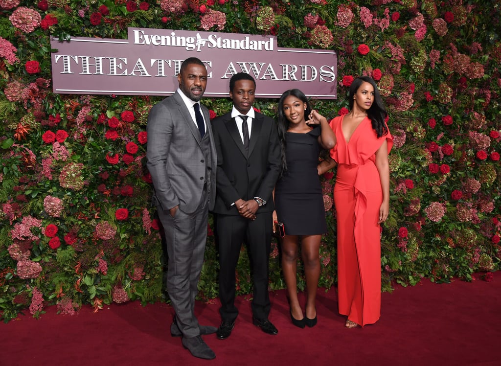 Idris Elba and Family at the Evening Standard Awards