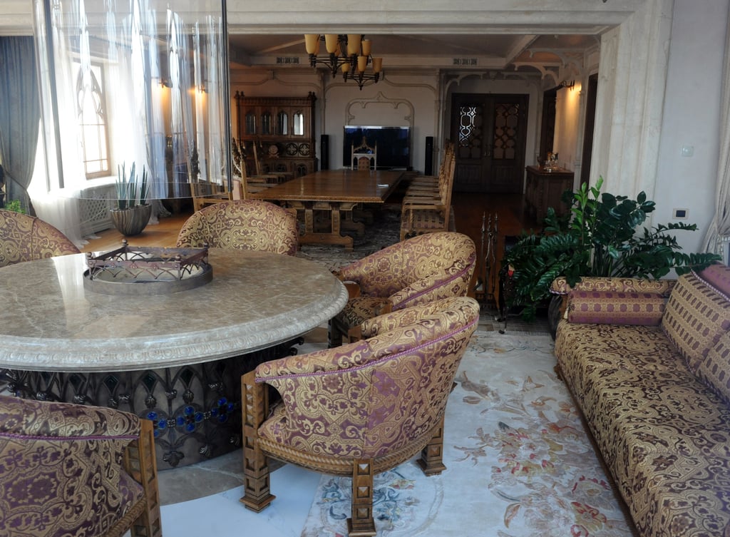 Pictures offered a glimpse inside one of the living areas.