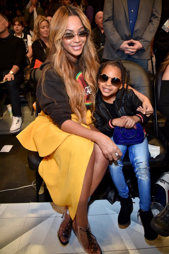 Blue Ivy at the NBA All-Star Game in 2018