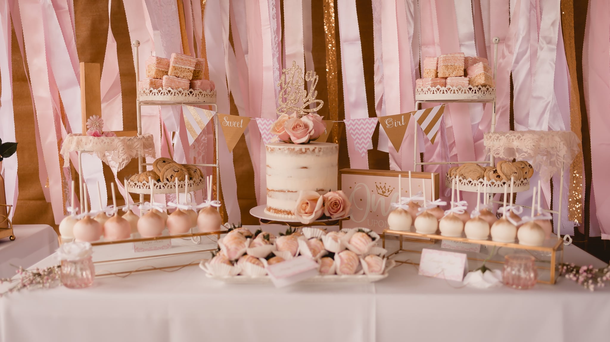 Rose Gold Baby Shower Themes