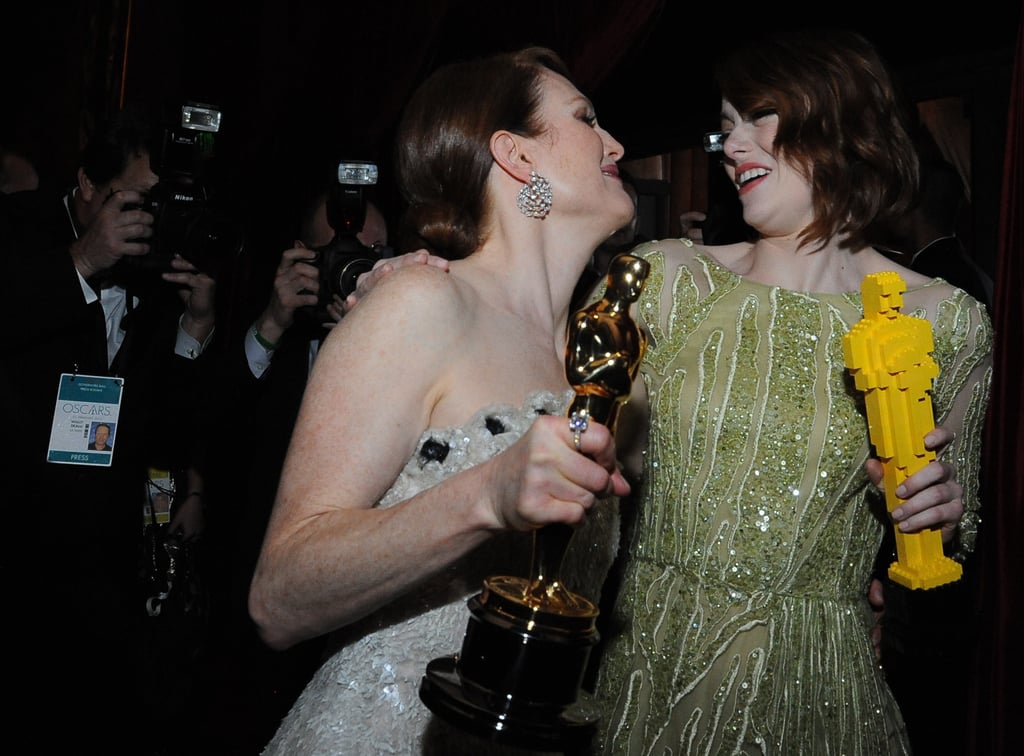 Emma Stone and Julianne Moore