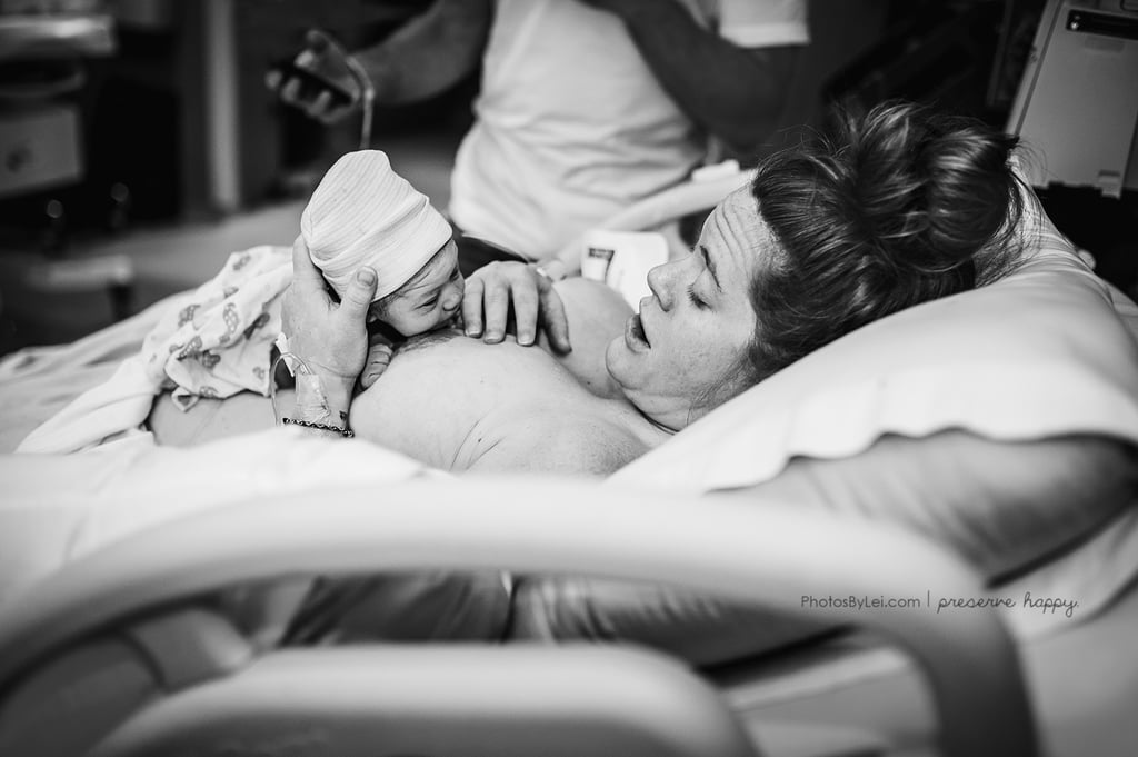 Photos of Moms Breastfeeding For the First Time