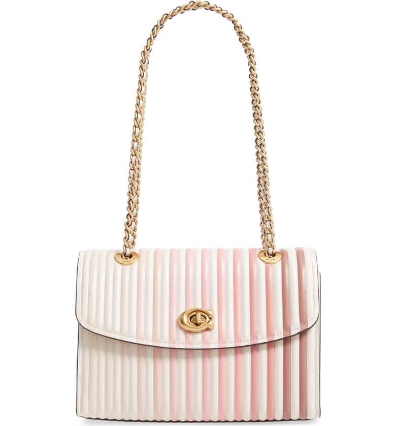 Coach parker top handle with quilting sale