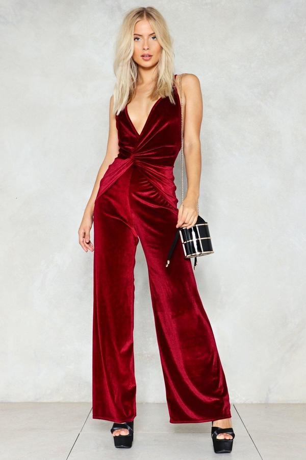 girls velvet jumpsuit