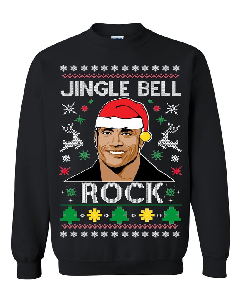 The Rock Jingle Bell Rock Ugly Christmas Sweater | Dwayne 