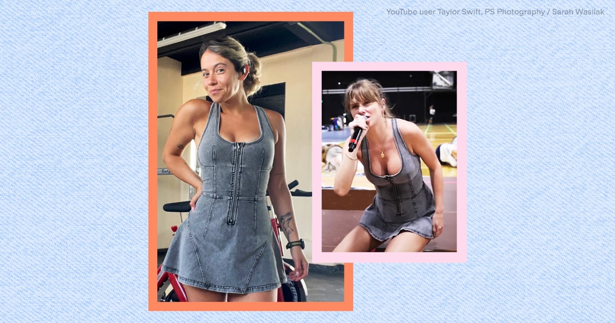 Taylor Swift Rehearses in a Denim Workout Dress — Here's How It Holds Up in the Gym