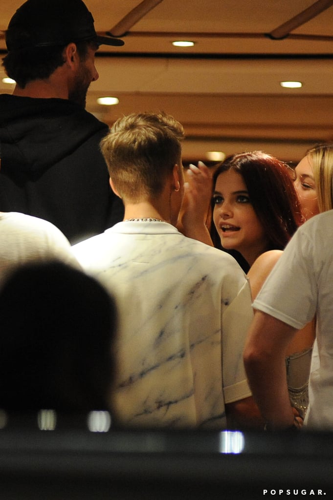 Justin Bieber and Barbara Palvin at Roberto Cavalli's Party