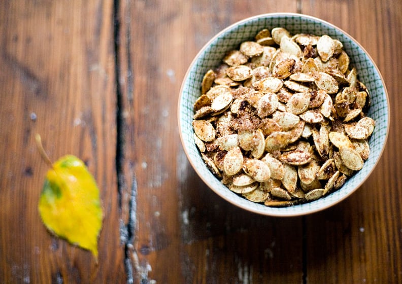 Cinnamon-Sugar Roasted Pumpkin Seeds