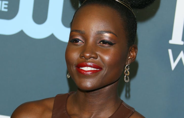 Lupita Nyong'o's Hair Detail at the Critics' Choice Awards | POPSUGAR