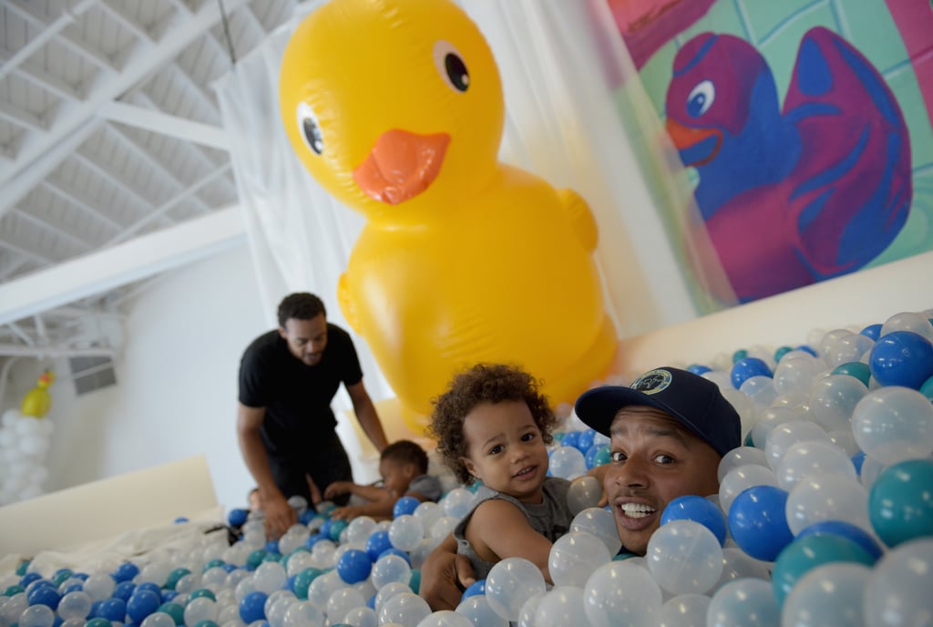 Donald Faison With Son Rocco at Safe Kids Day Event LA 2016