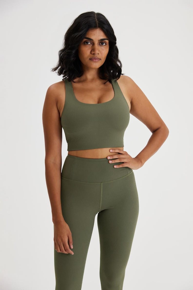 Buy Girlfriend Collective Dylan Green Crop Bra from Next USA