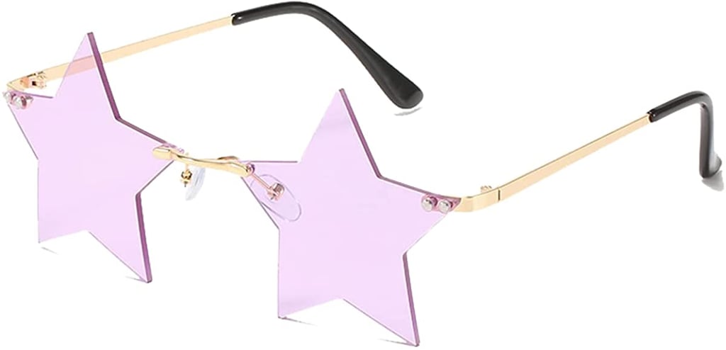 Star-Shaped Y2K Sunglasses: Bojod Rimless Star Sunglasses