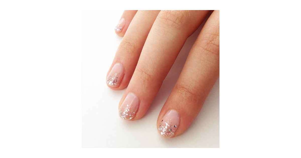 Sparkling French Spring Nail Art Tutorial POPSUGAR Beauty Photo 3