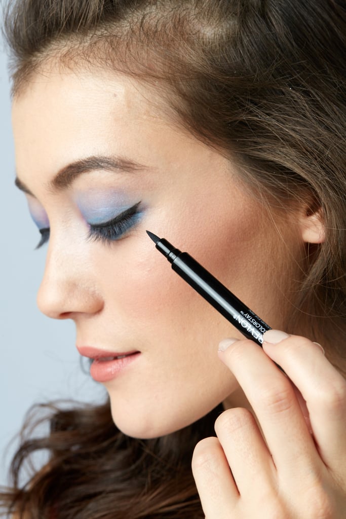 Step 3: Get flirty with liquid eyeliner