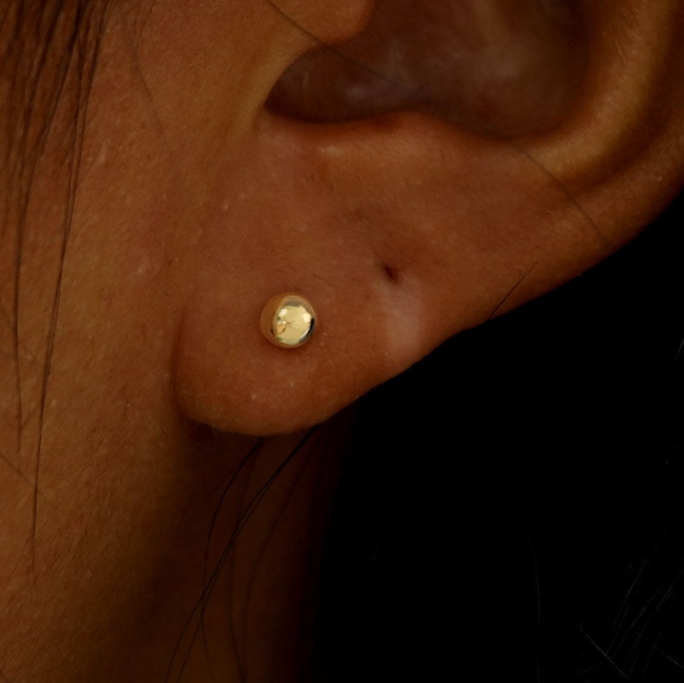 Automic Gold Medium Ball Earring