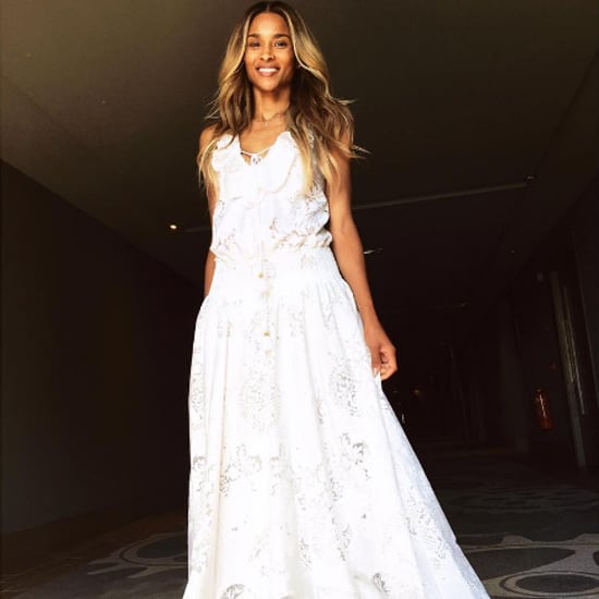 Ciara Roberto Cavalli Rehearsal Lunch Dress